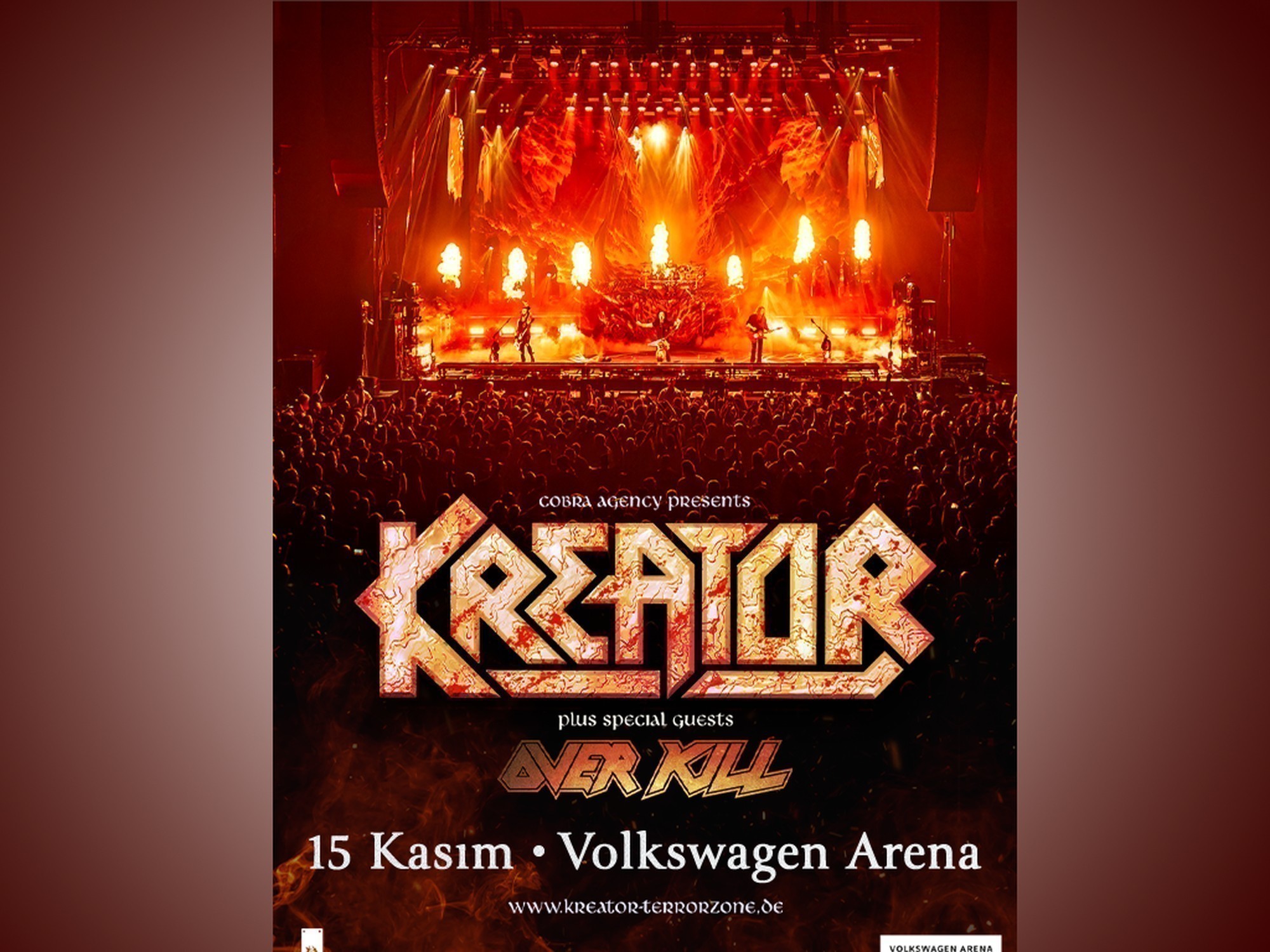 Kreator ve Overkill, 15 Kasım’da Volkswagen Arena sahnesinde buluşuyor